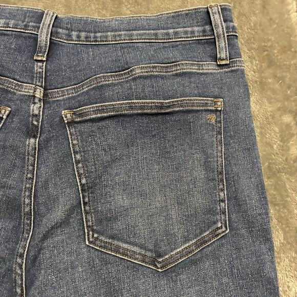 Madewell Stovepipe Jeans Womens 31 Blue Straight Ankle Medium Wash Denim Pants - Picture 6 of 11